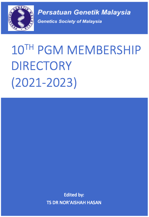 Book Cover: PGM Membership Directory 2021 – 2023