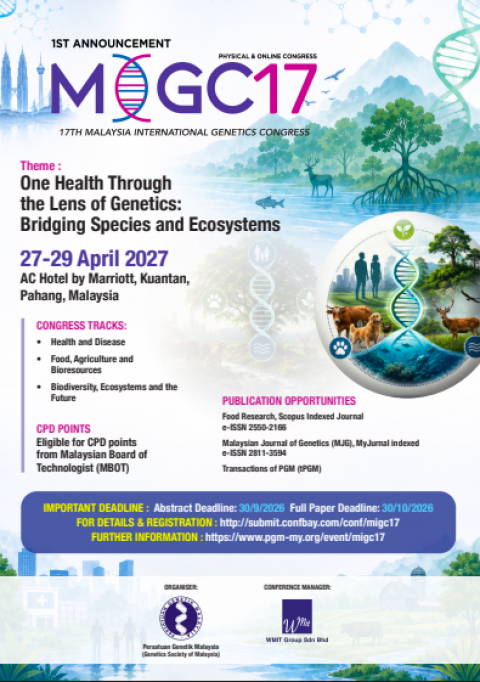 Malaysia International Genetics Congress (MiGC17)